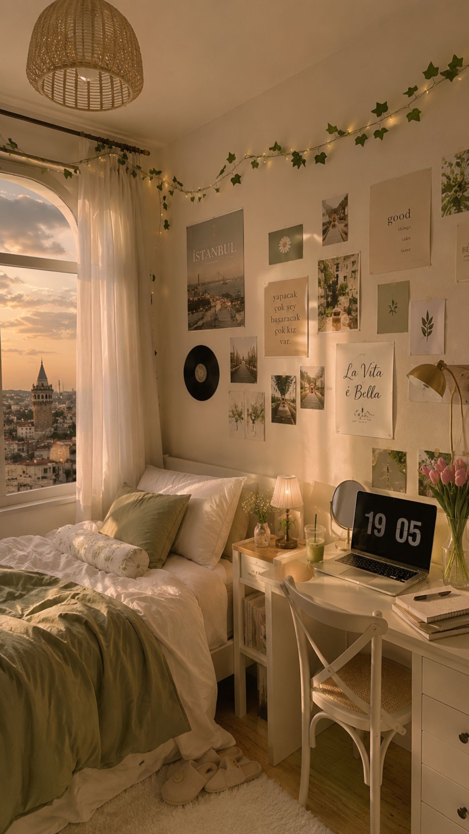 Aesthetic Istanbul Girl Room Wallpaper - Avenlly
